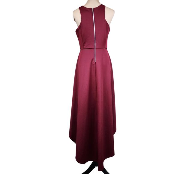 Jemma Large Burgundy High Low Dress - Picture 2 of 7